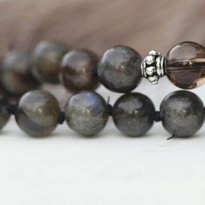 Close-up of Black Circular Beads 