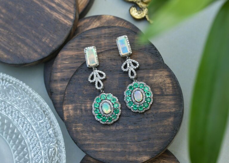 Pair of Earing with Gemstones